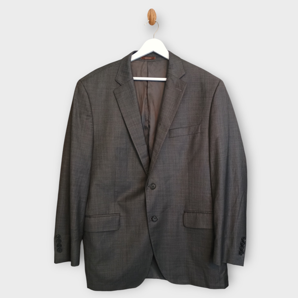 Peter Millar Blazer Men 42R Gray Crosshatch Corpcore Office Boss Wool Sport Coat